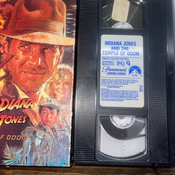 Indiana Jones and the Temple of Doom (VHS, 1989) - Picture 2 of 8